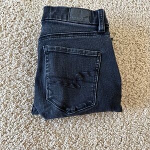 American Eagle Outfitters Black super high rise Jegging